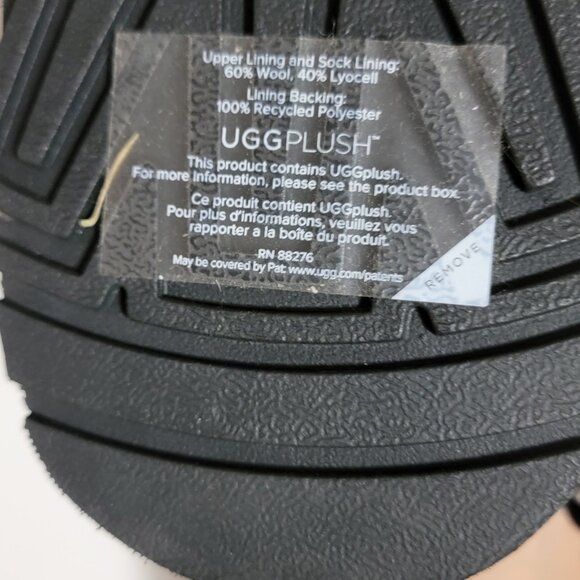 NEW UGG Tasman II Suede Wool Slipper Shoe Black Womens 11 Cozy - Picture 5 of 9